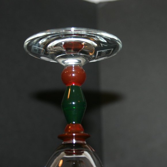 Set of 4 Crystal Mikasa Festive Kensington Goblets made in Slovakia R-647 - Picture 4 of 7